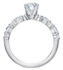 White Gold Canadian Diamond Engagement Ring.