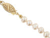 Cultured Freshwater Pearl Necklace. 4.0 - 8.0mm Graduated Pearls.19 Inch Knotted Strand., Yellow Gold Clasp.