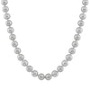 Cultured Freshwater 7.0 - 7.5mm Pearls.18 Inch Knotted Strand., White Gold Clasp.