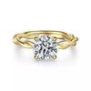 Yellow Gold Engagement Ring. Featuring A Signature Created Lab Grown Center Diamond.