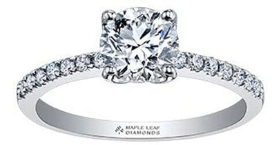 White Gold Canadian Diamond Engagement Ring. 1.50 Center