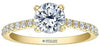 Yellow Gold Canadian Diamond Engagement Ring.