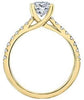 Yellow Gold Canadian Diamond Engagement Ring.