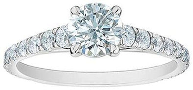 White Gold Lab-Grown Diamond Engagement Ring.