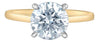 Yellow Gold Lab-Grown Diamond Solitaire Engagement Ring.