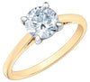 Yellow Gold Solitaire Engagement Ring. Featuring A Signature Created Lab Grown Center Diamond.