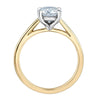Yellow Gold Lab-Grown Diamond Solitaire Engagement Ring.