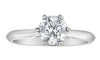 White Gold Lab-Grown Diamond Solitaire Engagement Ring.