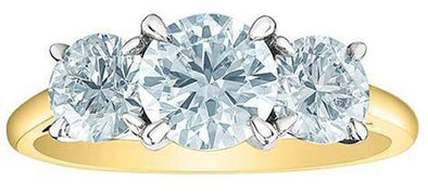 Yellow Gold Engagement Ring. Featuring Signature Created Lab Grown Diamonds.