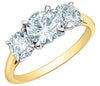 Yellow Gold Engagement Ring. Featuring Signature Created Lab Grown Diamonds.