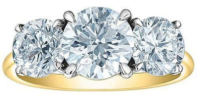 Yellow Gold Engagement Ring. Featuring Signature Created Lab Grown Diamonds.