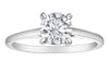 White Gold Lab-Grown Diamond Solitaire Engagement Ring.