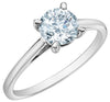 White Gold Solitaire Engagement Ring. Featuring A Signature Created Lab Grown Center Diamond.