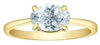 Yellow Gold Lab-Grown Diamond Solitaire Engagement Ring.