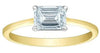 Yellow Gold Lab-Grown Diamond Solitaire Engagement Ring.