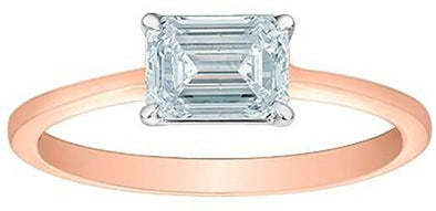Rose Gold Lab-Grown Diamond Solitaire Engagement Ring.