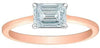 Rose Gold Lab-Grown Diamond Solitaire Engagement Ring.