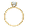 Yellow Gold Lab-Grown Diamond Engagement Ring.