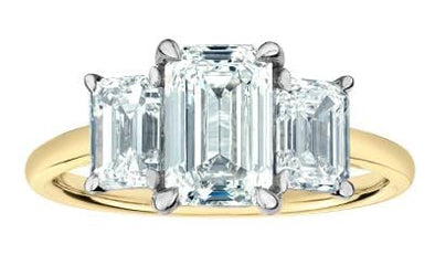 Yellow Gold Lab-Grown Diamond Engagement Ring.