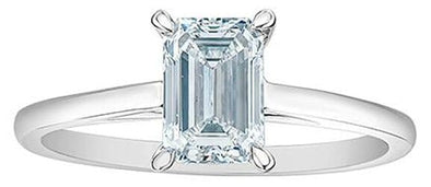 White Gold Lab-Grown Diamond Engagement Ring.