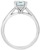 White Gold Lab-Grown Diamond Solitaire Engagement Ring.