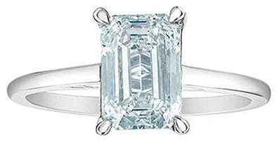 White Gold Lab-Grown Diamond Solitaire Engagement Ring.