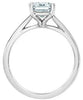 White Gold Lab-Grown Diamond Solitaire Engagement Ring.
