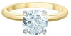 Yellow Gold Lab-Grown Diamond Solitaire Engagement Ring.