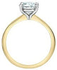 Yellow Gold Lab-Grown Diamond Solitaire Engagement Ring.