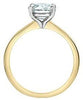 Yellow Gold Lab-Grown Diamond Solitaire Engagement Ring.