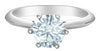 White Gold Lab-Grown Diamond Solitaire Engagement Ring.