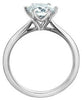 White Gold Lab-Grown Diamond Solitaire Engagement Ring.