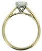Yellow Gold Engagement Ring. Featuring A Signature Created Lab Grown Center Diamond.