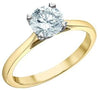 Yellow Gold Lab-Grown Diamond Engagement Ring.