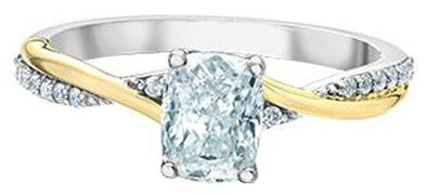 White Gold Lab-Grown Diamond Engagement Ring.