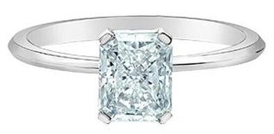 White Gold Lab-Grown Diamond Engagement Ring.