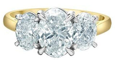 Yellow Gold Lab-Grown Diamond Engagement Ring.