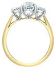 Yellow Gold Lab-Grown Diamond Engagement Ring.