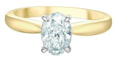 Yellow Gold Lab-Grown Diamond Engagement Ring.