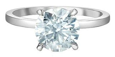 White Gold Lab-Grown Diamond Engagement Ring.