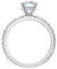 White Gold Lab-Grown Diamond Engagement Ring.