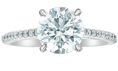 White Gold Lab-Grown Diamond Engagement Ring.