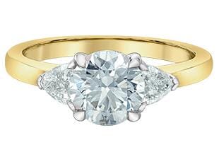 Yellow Gold Lab-Grown Diamond Engagement Ring