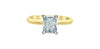 Yellow Gold Lab-Grown Diamond Solitaire Engagement Ring.
