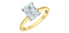 Yellow Gold Lab-Grown Diamond Solitaire Engagement Ring.