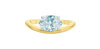 Yellow Gold Lab-Grown Diamond Solitaire Engagement Ring.