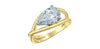 Yellow Gold Lab-Grown Diamond Solitaire Engagement Ring.