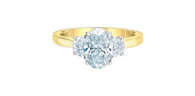 Yellow Gold Lab-Grown Diamond Engagement Ring.