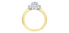 Yellow Gold Lab-Grown Diamond Engagement Ring.