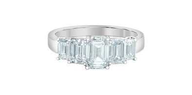 White Gold Lab-Grown Diamond Engagement Ring.